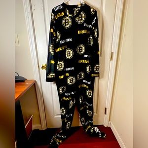 Boston Bruins NHL Onesie Pajamas - Men’s - Large